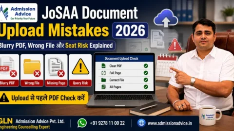 JoSAA 2026 Documents Upload Mistakes: Online Reporting में Seat Risk से कैसे बचें?