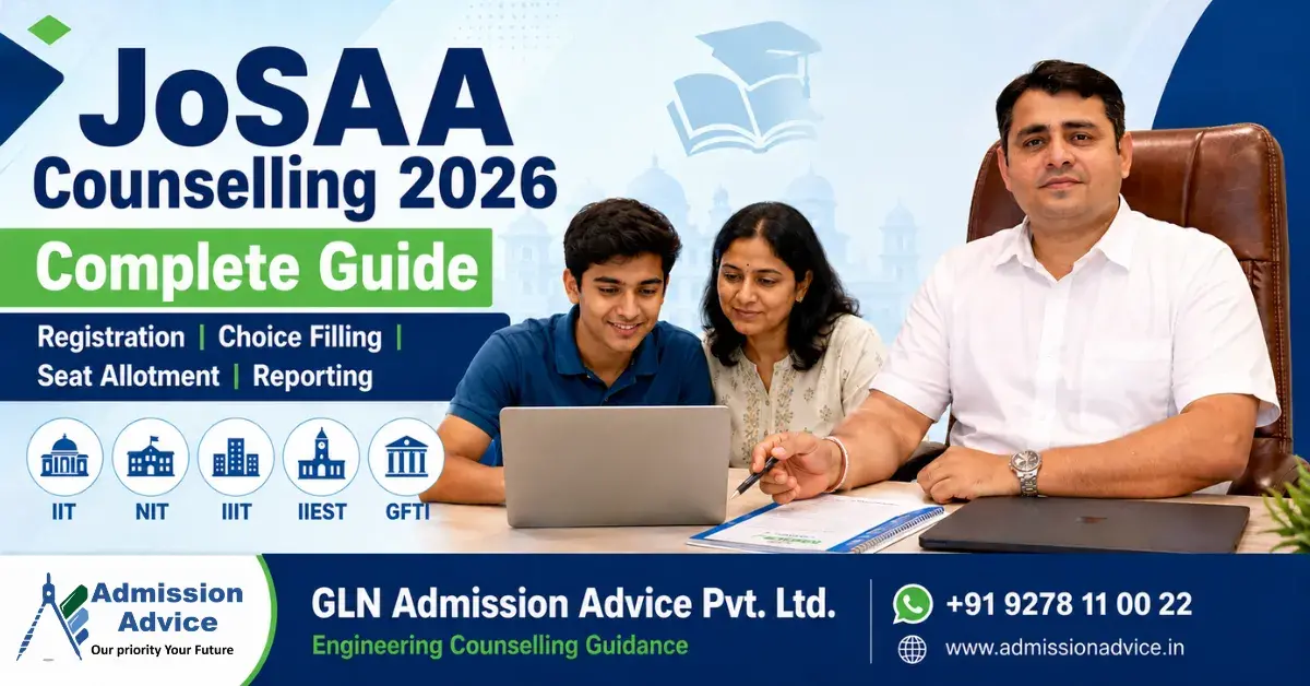 JoSAA Counselling 2026 Complete Guide: Registration, Choice Filling, Seat Allotment और Reporting Process