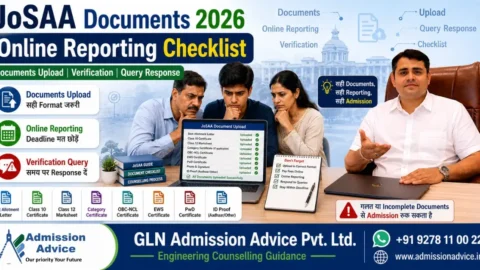 JoSAA Counselling 2026 Documents List: Online Reporting और Verification के लिए Complete Checklist