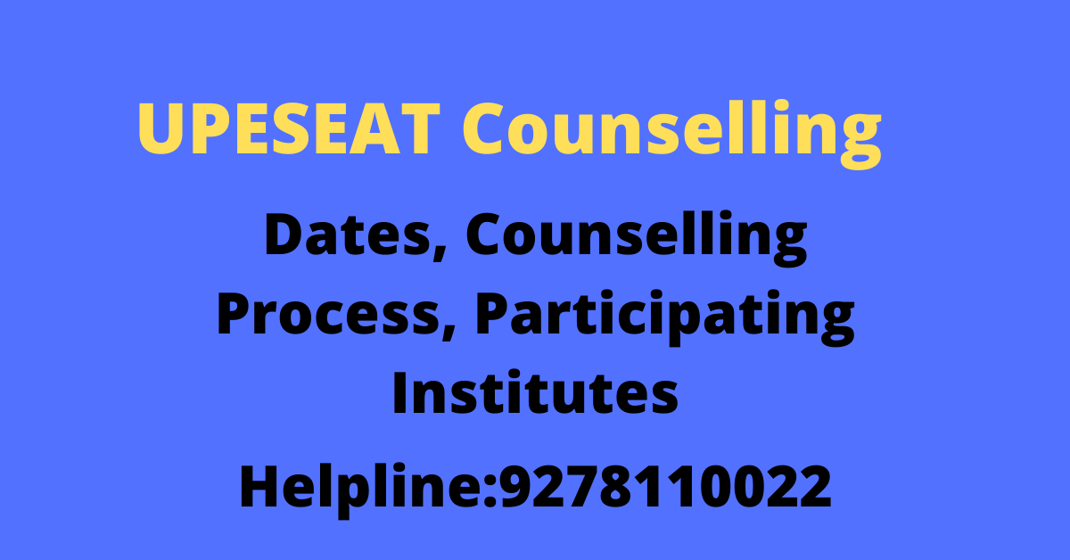 UPESEAT Counselling