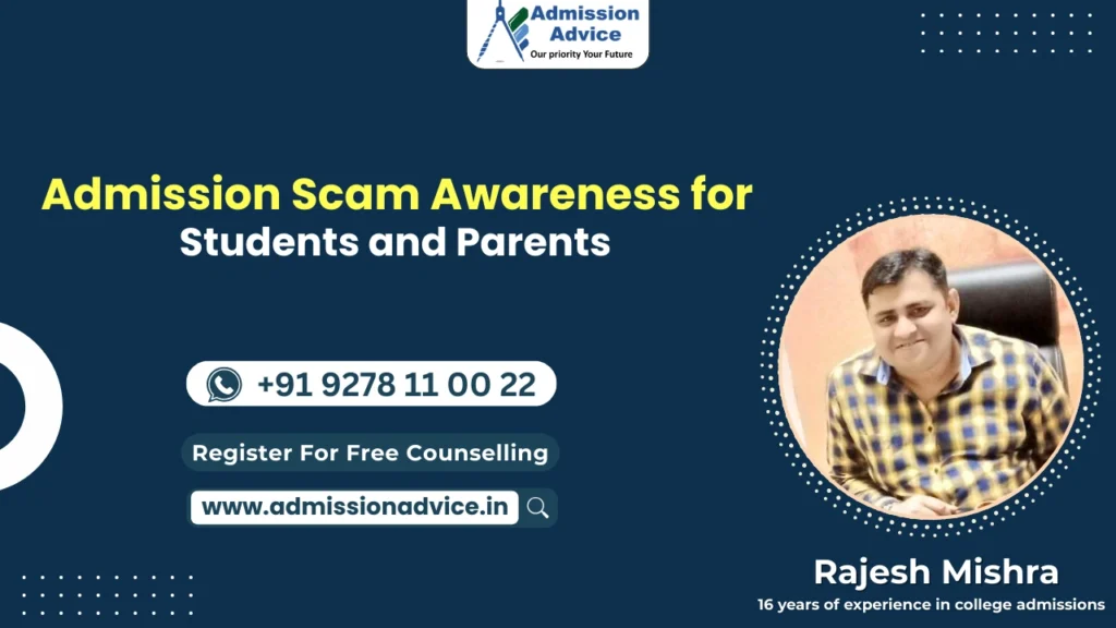 Admission Scam Awareness for Students and Parents