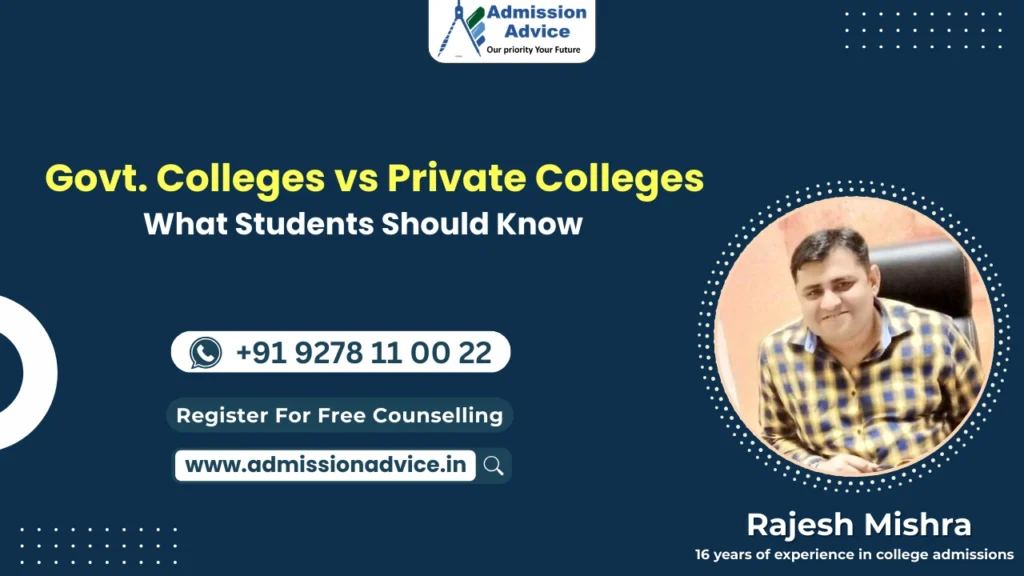Government Colleges vs Private Colleges – What Students Should Know