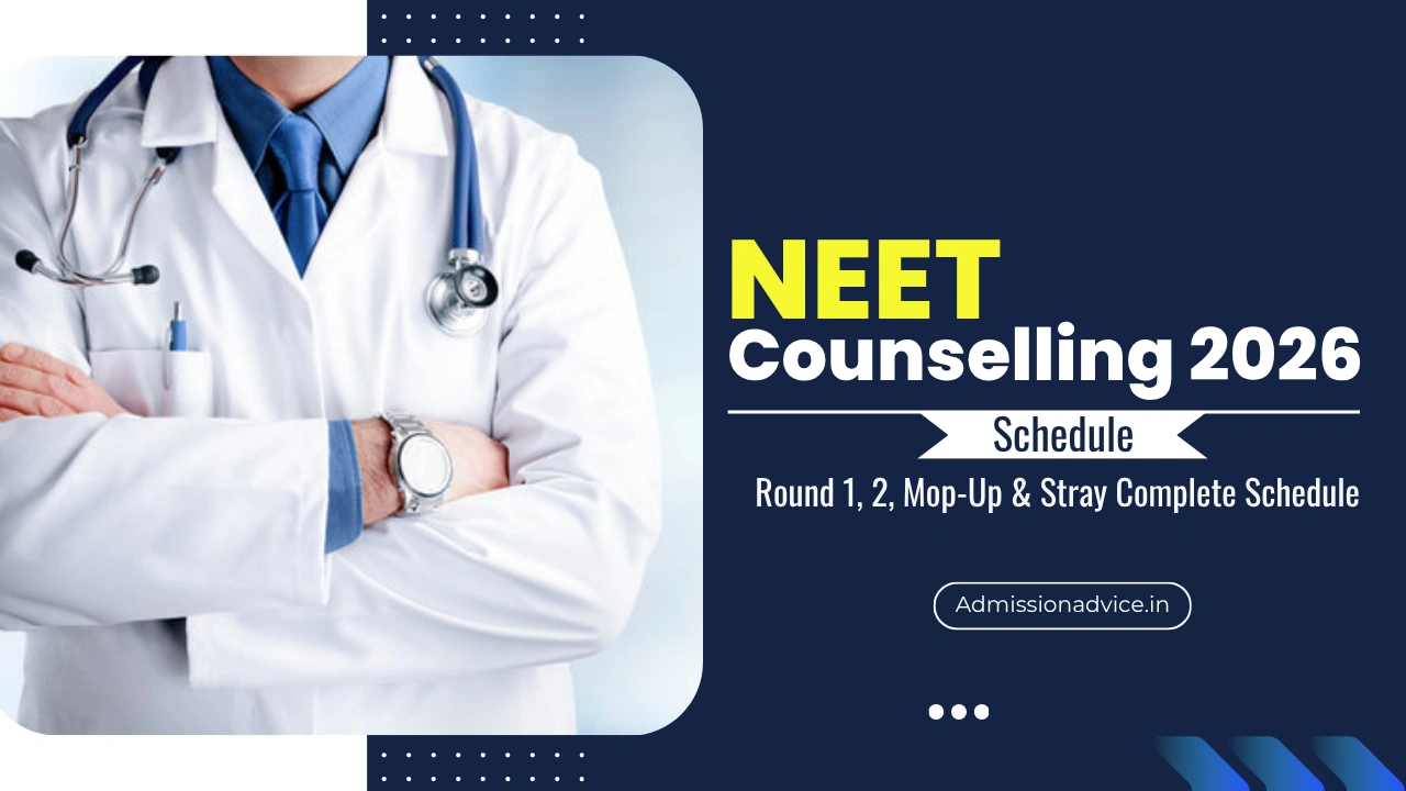 NEET Counselling 2026 Schedule