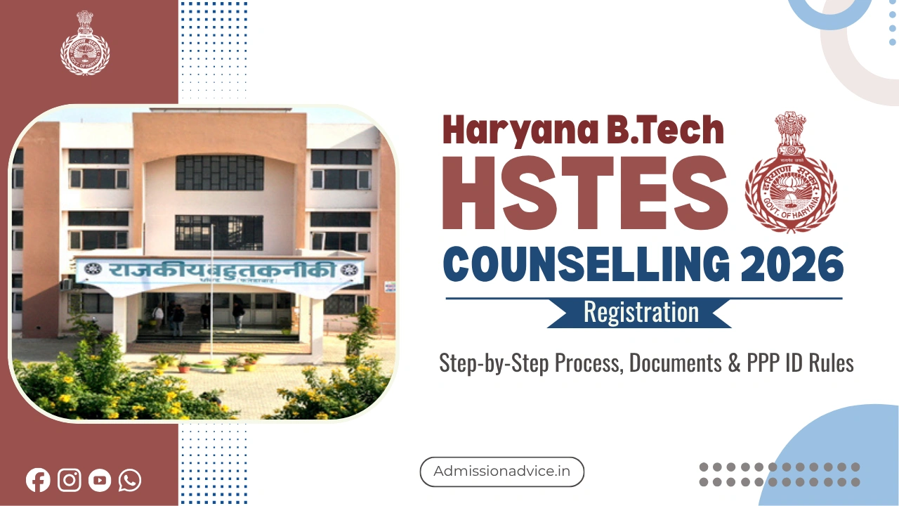 Haryana B.Tech HSTES Counselling Registration 2026