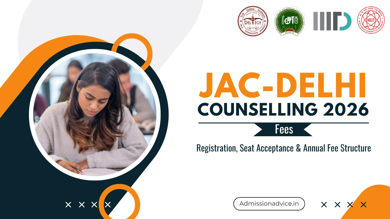 JAC Delhi Counselling Fees 2026