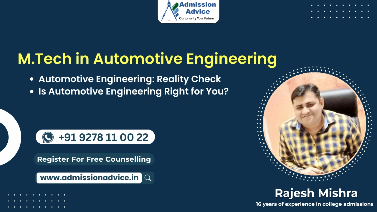 M.Tech in Automotive Engineering