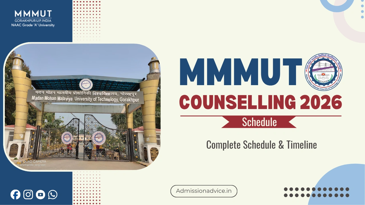MMMUT Counselling Schedule 2026