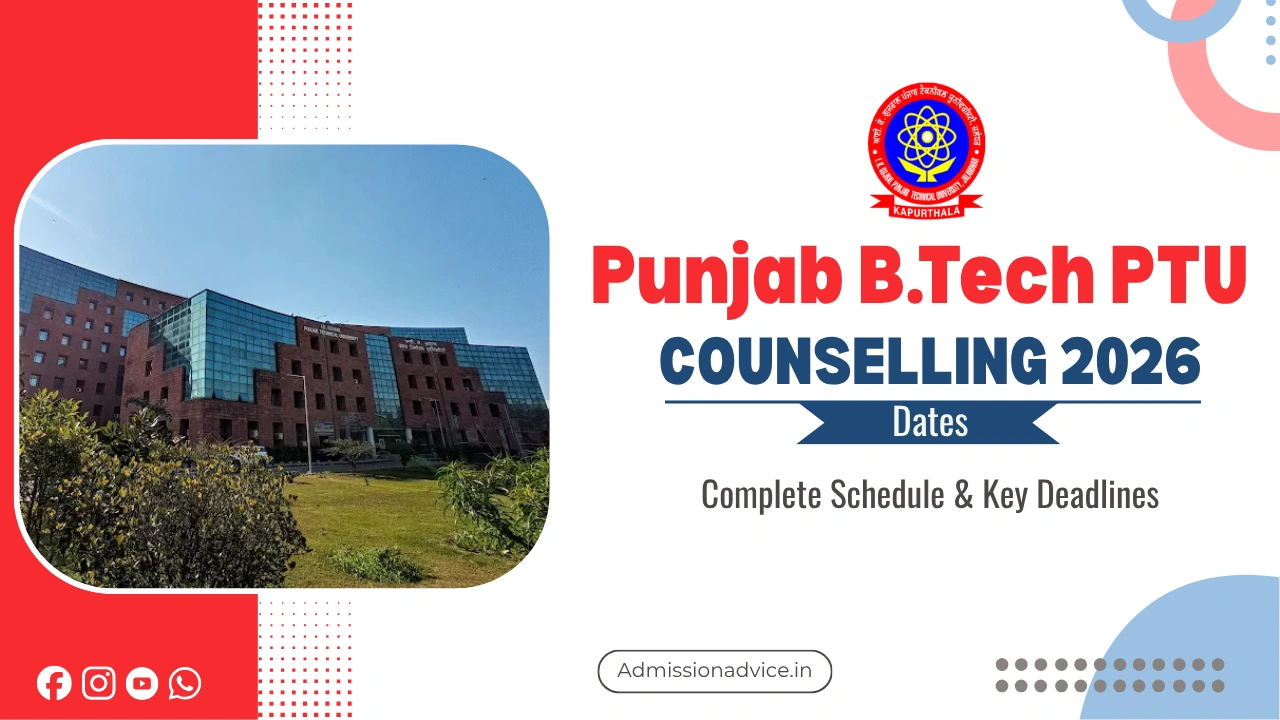 Punjab B.Tech PTU Counselling Dates