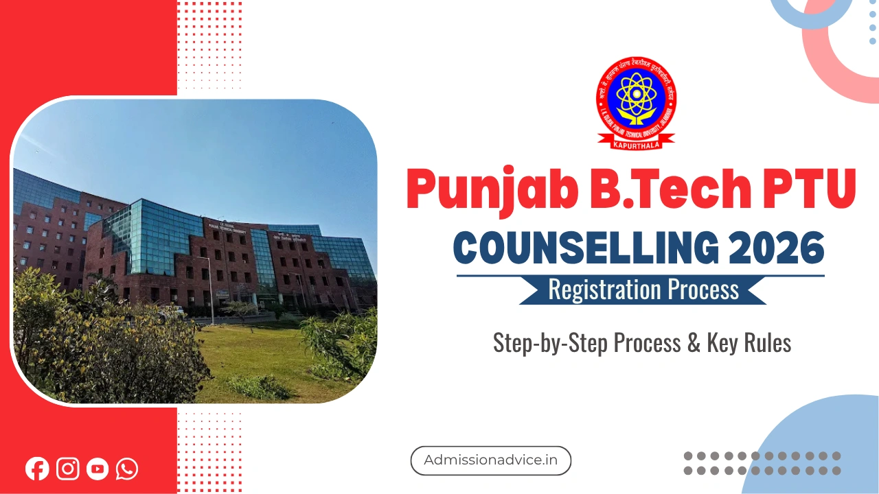 Punjab B.Tech PTU Counselling Registration Process 2026
