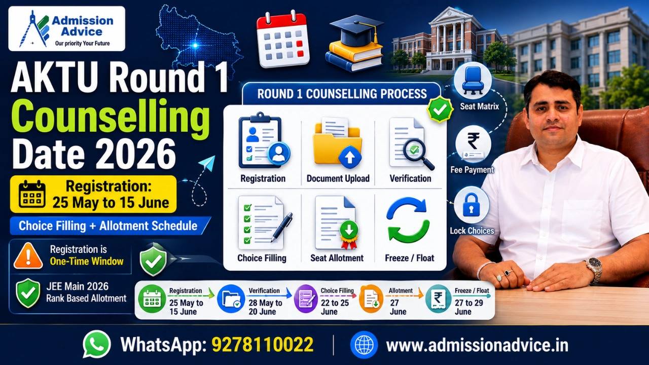 AKTU Round 1 Counselling Date