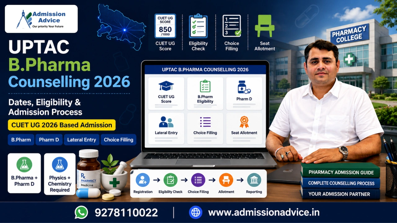 UPTAC B.Pharma Counselling 2026