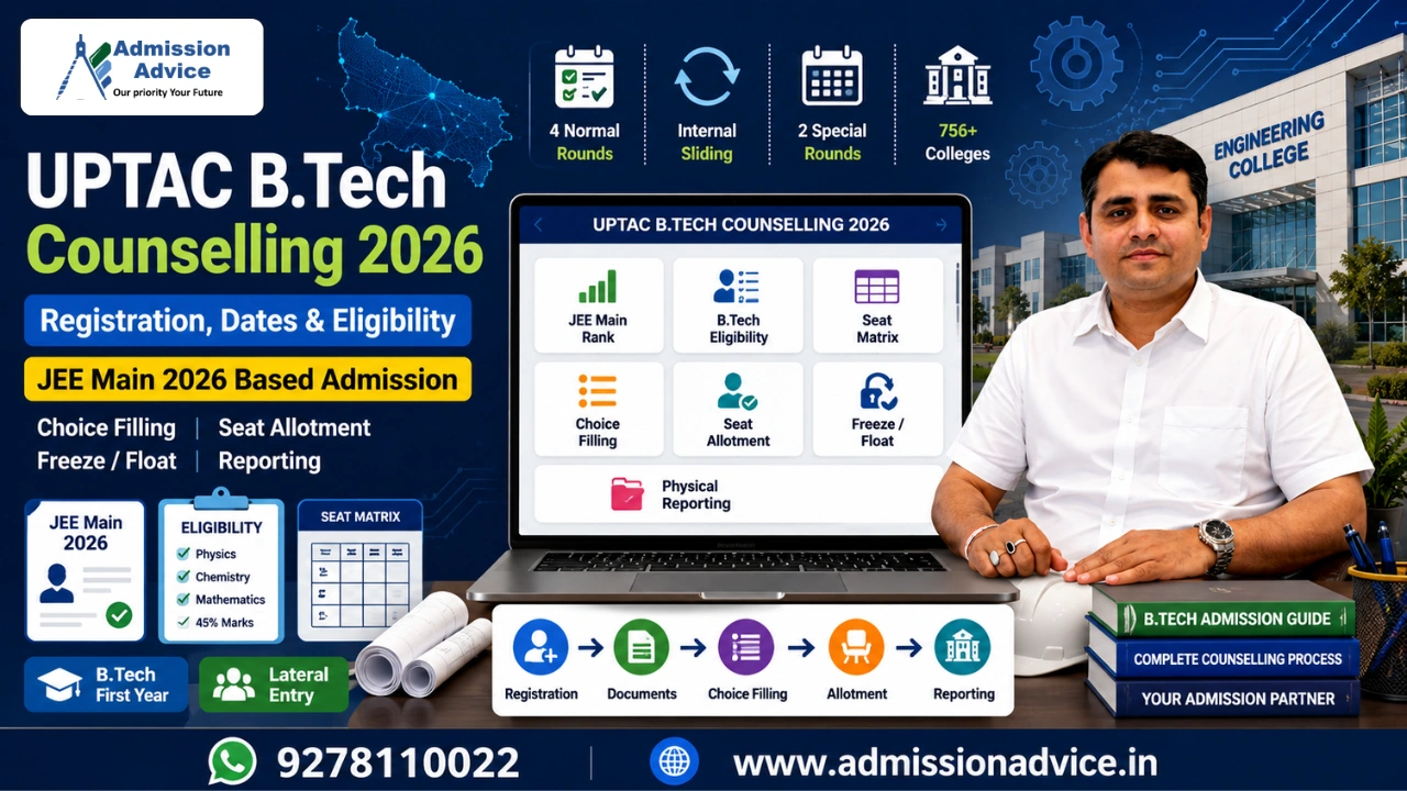 UPTAC B.Tech Counselling 2026