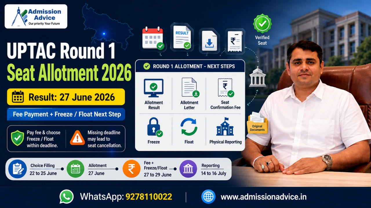 UPTAC Round 1 Seat Allotment 2026